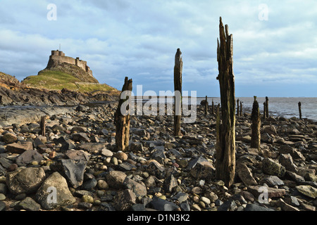 Lindisfarne Castle, Holy Island, Northumberland, England Stock Photo