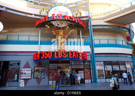 the heart attack grill restaurant freemont street downtown Las Vegas Nevada USA Stock Photo