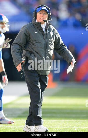 New York Giants coach Tom Coughlin watches from the sidelines during a ...