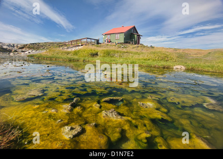 Geothermal hot springs at Hveravellir on the Kjölur Highland route in Iceland Stock Photo