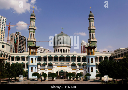 Xining's Great Mosque serves its resident Hui Muslim community, begun in the early Ming period, china Stock Photo