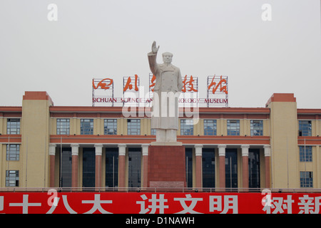 Mao statue in Chengdu china of chairman Mao Zedong, also  Mao Tse tung Stock Photo