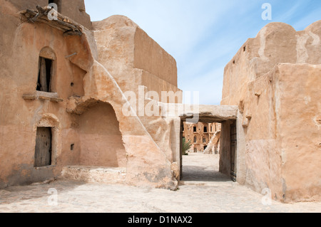 South of Tunisia, Tataouine,the Ksar Ouled Soltane,ancient berber fortified granary Stock Photo