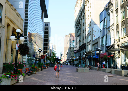 Sparks Street Mall entrance in downtown Ottawa Ontario Canada National Capital City Stock Photo