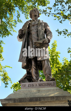 Monument of Sir John MacDonald Ottawa Ontario Canada National Capital City first prime minister Stock Photo