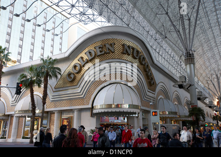 golden nugget casino hotel in freemont street Las Vegas Nevada USA Stock Photo