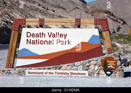 Death Valley N.P. Entrance, USA Stock Photo