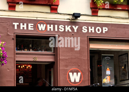The Whisky Shop, Victoria Street, Edinburgh, Scotland Stock Photo