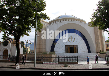 Newly Constructed Orthodox Cathedral of the Resurrection of Christ in Tirana Stock Photo