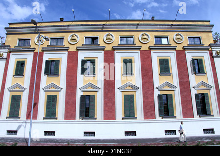 Italian Architecture in Tirana which is the Capital City of Albania Stock Photo