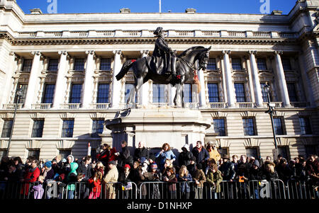 London, UK. 1st Jan, 2013. Large crowds lined the route of London's New Year Parade which passed through central London, 01 January 2013.  Credit: George Henton/Alamy Live News