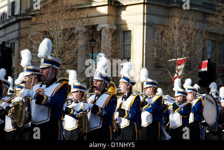 London's annual New Year parade featuring hundreds of floats on January