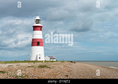 Orfordness LIghthouse, Orford Ness, Suffolk, UK Stock Photo