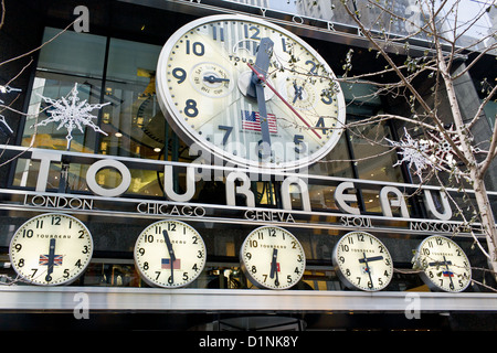Tourneau, largest retailer of luxury watches in USA, Manhattan, New York City Stock Photo