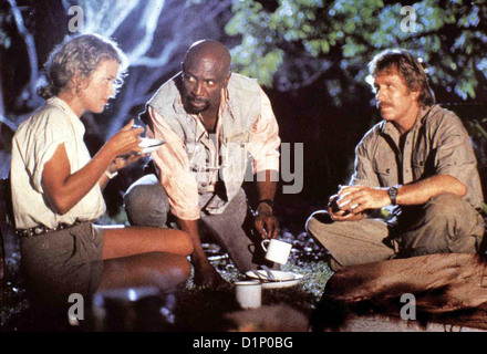 Die Feuerwalze  Firewalker  Melody Anderson, Louis Gossett Jr., Chuck Norris Patricia Goodwyn (Melody Anderson) heuert Leo Stock Photo