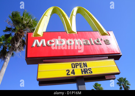 Miami Florida,Homestead,Florida City,McDonald's,burgers,hamburgers,franchise,restaurant restaurants food dining eating out cafe cafes bistro,fast food Stock Photo