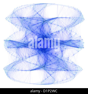 Lissajous figure, artwork Stock Photo