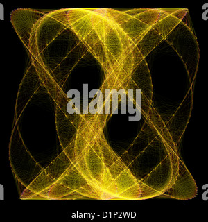 Lissajous figure, artwork Stock Photo