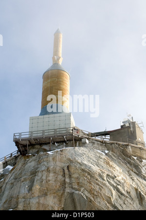 The Summit of Aiguille du Midi, France Stock Photo