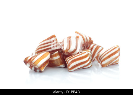 Striped humbugs isolated on a white background. Stock Photo