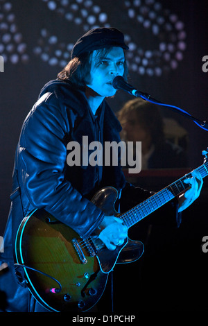 Gaz Coomes and Supergrass Rock band in Concert at The regal in Oxford 2009 Stock Photo