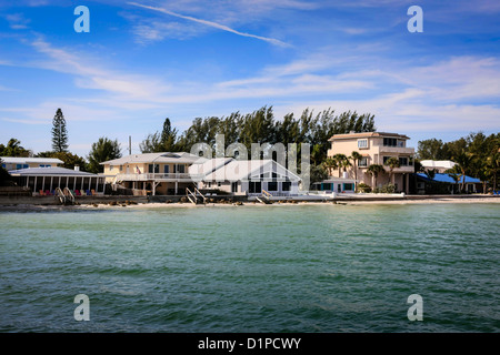 Waterfront Property on the exclusive Anna Maria island Florida Stock Photo