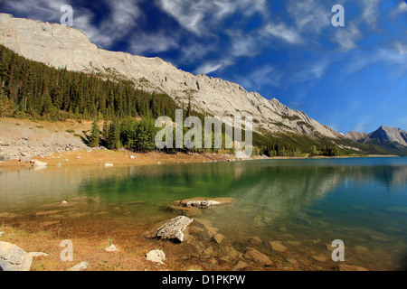 Medicine Lake, in Jasper National Park, Alberta, Canada Stock Photo