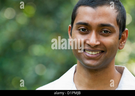 Smiling Indian man Stock Photo