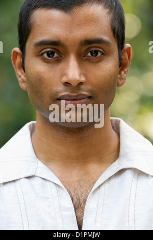 Serious Indian man Stock Photo