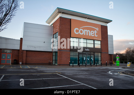 Comet, Gallagher Retail Park, Aldermoor Way, Longwell Green, Bristol. 26th Dec 2012 Stock Photo