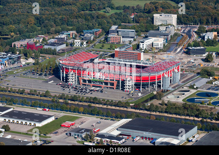 The Netherlands, Enschede, Football stadium, FC Twente.  Aerial. Stock Photo
