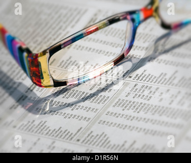 FINANCIAL CONCEPT: Bright Outlook Stock Photo