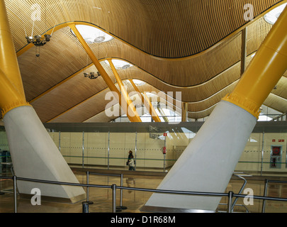 Barajas airport - Terminal 4 designed by architects, Antonio Lamela and Richard Rodgers - Madrid, Spain