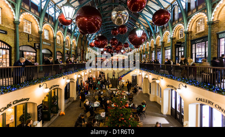 London: Christmas decoration of Covent Garden in London Stock Photo
