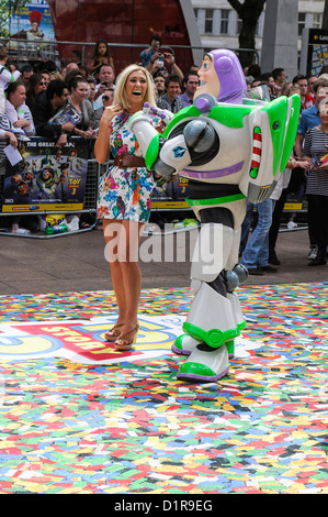 Jenny Frost attends the Uk Premiere of Toy Story 3 at The Empire Leicester Square, London, 18 July 2010. Picture by Julie Edwards. Stock Photo