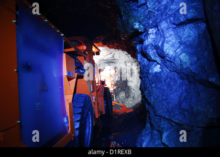 mine machinery in a mine Stock Photo