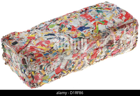 Paper Briquette Fire Log Isolated on White Background Stock Photo - Alamy