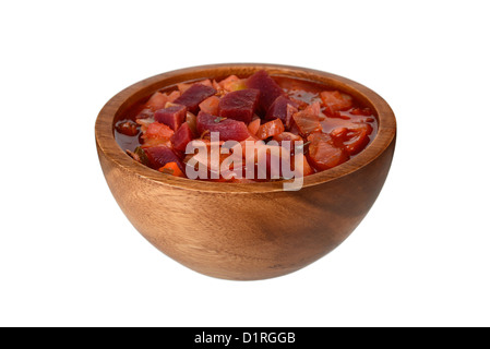 Borscht, Russian traditional Beetroot soup, stew Stock Photo