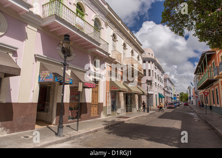 PONCE, PUERTO RICO - street scene. Stock Photo