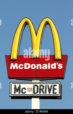 McDonalds sign Stock Photo