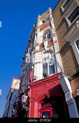 London, Islington   The Old Red Lion Theatre Pub in St John Street Stock Photo