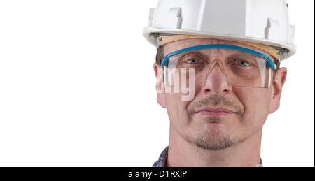 Portrait of a technician isolated Stock Photo