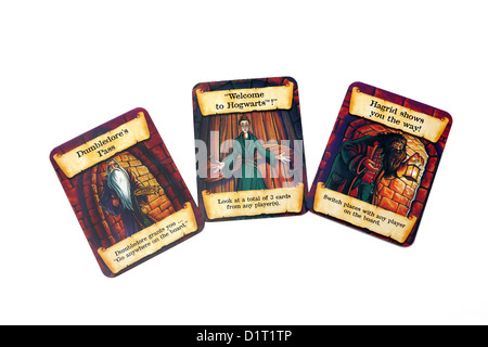 Harry Potter And The Philosopher's Stone Mystery At Hogwarts Boardgame Cards Stock Photo