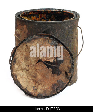 Old grungy bucket Stock Photo