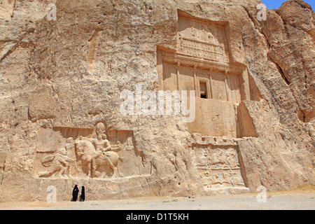 The tomb of Darius the Great at Naqsh-e Rostam necropolis near Persepolis, Iran Stock Photo