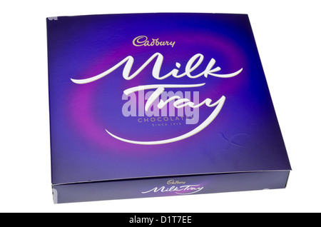 Box of Cadbury Milk Tray Chocolates. Stock Photo