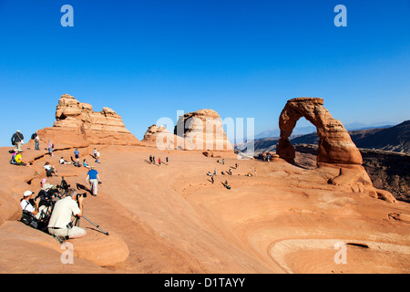 Delicate Arch, Arches NP, Utah, USA Stock Photo