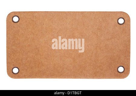 brown carton chart isolated on white background Stock Photo