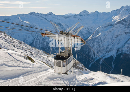 Italy, Piedmont, Macugnaga, Monte Moro Stock Photo