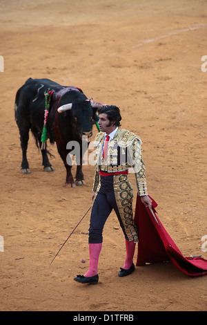 Sanlucar, Spain, the bullfight arena of Sanlucar de Barrameda Stock Photo